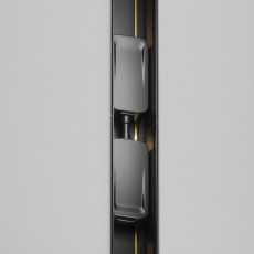 Коннектор питания прямой Radity встраиваемый черный TRA084C-B-12