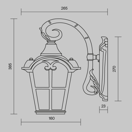 Настенный светильник (бра) Albion O413WL-01BZ