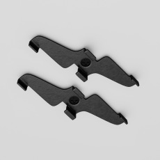 Фиксатор для накладного монтажа Exility черный TRA034HS-21B