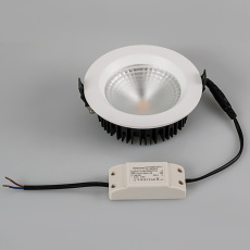 Светодиодный светильник LTD-145WH-FROST-16W Warm White 110deg (Arlight, IP44 Металл, 3 года)