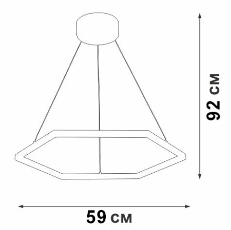 Подвесной светодиодный светильник Vitaluce V04605-03/1S