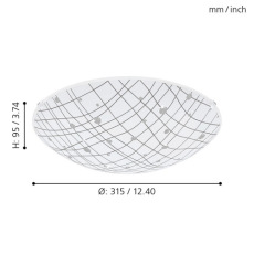 Настенно-потолочный светодиодный светильник Eglo Vereda 96472