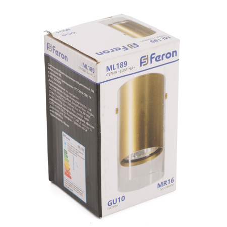 Светильник потолочный Feron ML189 Barrel LUMINA MR16 GU10 35W 230V, золото