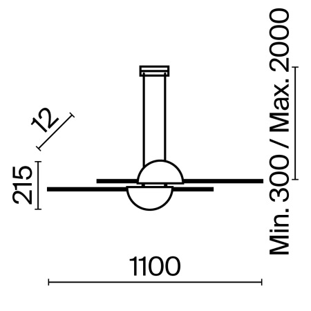 Подвесной светильник Skyline 4000K 26Вт, MOD179PL-L26BS4K