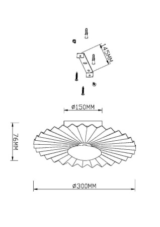 Настенный светильник (бра) Fiore 3000К 7Вт, MOD233WL-L11BS3K