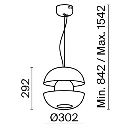 Подвесной светильник Rebel 3000K 6Вт MOD322PL-L6B3K