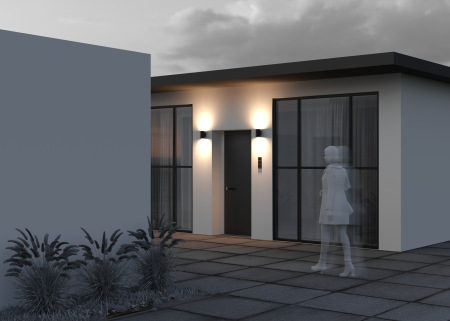 Настенный светильник (бра) Shim 3000К 10Вт IP 65, O303WL-L10GF3K