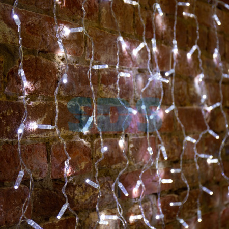 Гирлянда Светодиодный Дождь  2x0,8м, Прозрачный провод, 230 В, диоды Белые, 160 LED