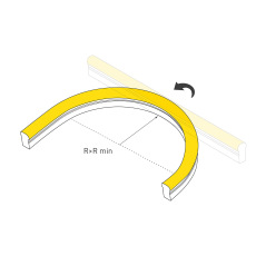 Лента герметичная HALO-SIDE-A160-15x25mm 24V White6000 (10 W/m, IP67, 5m, wire x1) (Arlight, Вывод прямой, 3 года)