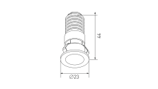 Светильник DesignLed MICRO Черный, 1Вт, IP20, 020325