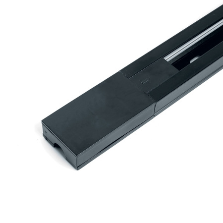 Шинопровод для трековых светильников, черный, 3м, в наборе токоввод, заглушка, крепление, CAB1005