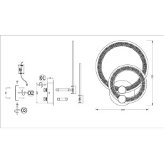 Настенный светильник Seven Fires Ланчано SF7023/2W-WT