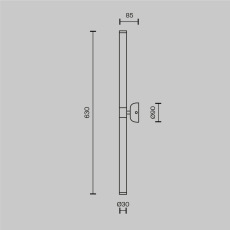 Настенный светильник (бра) Axis 3000К 16Вт, MOD106WL-L16B3K