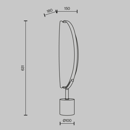 Настольный светильник Breeze 3000К 15Вт, MOD281TL-L15BS3K