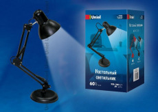 Настольная лампа Uniel TLI-221 Black E27 UL-00002120