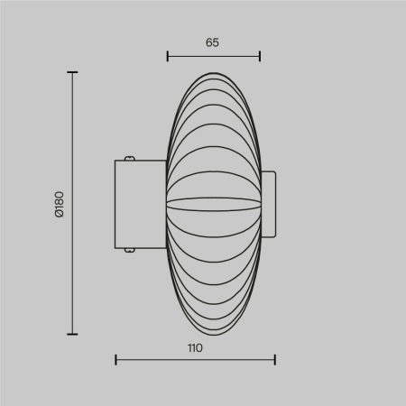 Настенный светильник (бра) Amulet 4000К 2Вт MOD555WL-L4CH4K
