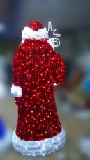 Световая фигура Дед мороз с эффектом мерцания