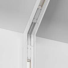 Коннектор угловой внутренний Gravity накладной белый TRX010ICL-21W