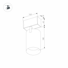 Светильник MAG-SPOT-45-R65-18W Warm3000 (BK, 36 deg, 24V) (Arlight, IP20 Металл, 3 года)