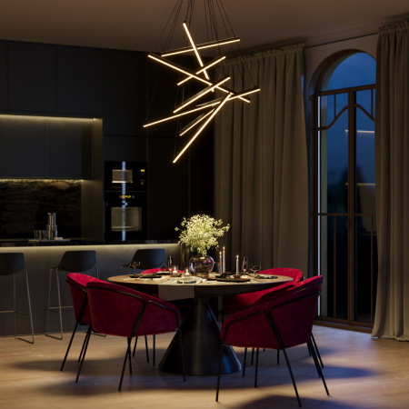 Подвесной светильник Line 3000-4000К 90Вт, MOD016PL-L96BK