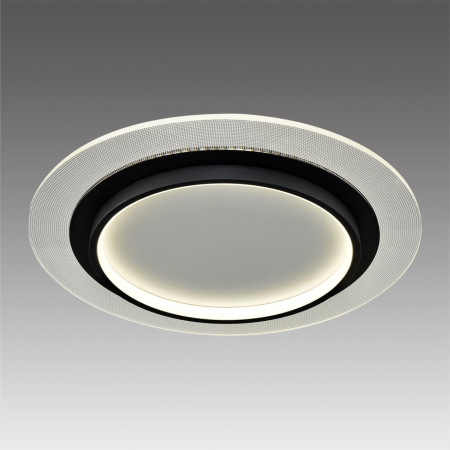 7732/80L MITRA LED SN Светильник металл/акрил/белый/прозрачный/черный LED 80Вт 3000-6000К D480 IP20 пульт ДУ SUNNY