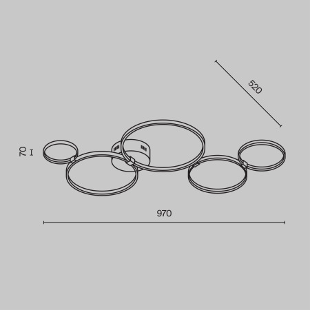 Потолочный светильник Olympia 3000-4000К 43Вт, MOD448CL-L40WK