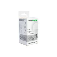 Светодиодная лампа LEDS POWER G45 E27 6Вт 4000К 006765