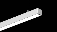 Алюминиевый профиль Design LED LS 5050, 2500 мм, анодированный LS.5050-R