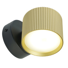 Светильник настенный Feron HL4580 ARIA 12W, 230V,GX53, золото+черный IP20