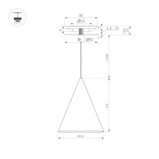 Светильник SP-MAKOTO-R350-14W Warm2700 (BK, 36 deg, 230V, TRIAC) (Arlight, IP20 Металл, 3 года)