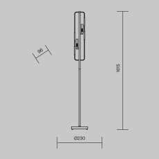 Напольный светильник (торшер) Marmo G9х2 40Вт MOD099FL-02G