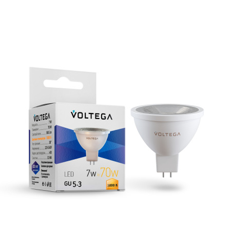 Светодиодная лампа Simple MR16 7W 3000K 38° GU5.3
