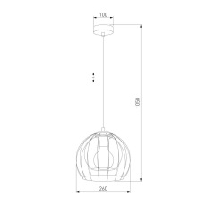 Подвесной светильник TK Lighting 3154 Universo Black