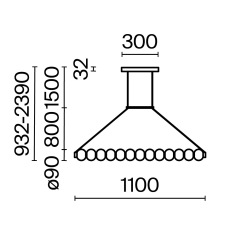 Подвесной светильник Amulet 3000К 22Вт, MOD555PL-L18G3K