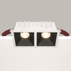 Встраиваемый светильник Alfa LED 3000K 2x10Вт 36° DL043-02-10W3K-SQ-WB