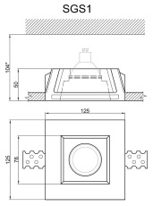 Встраиваемый светильник Artpole SGS1