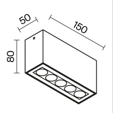 Потолочный светильник Ares 3000К 10Вт IP 54, O309CL-L10GF3K