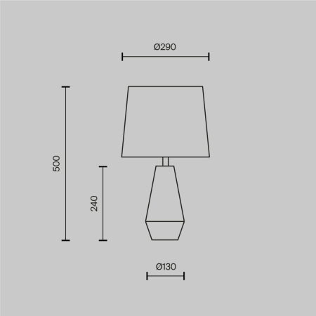 Настольный светильник Calvin Table E27х1 60Вт, Z181-TL-01-B