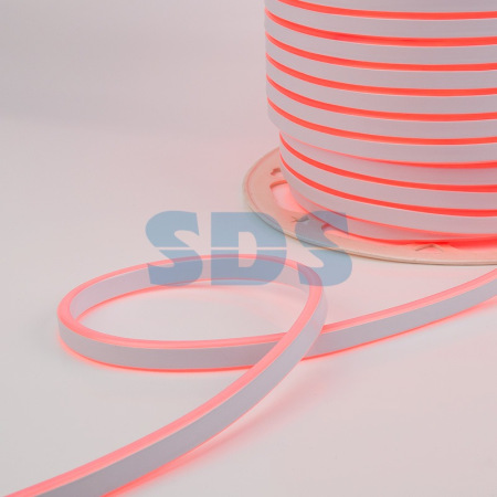Гибкий неон LED SMD 8х16 мм,  двухсторонний,  красный,  120 LED/м,  бухта 100 м