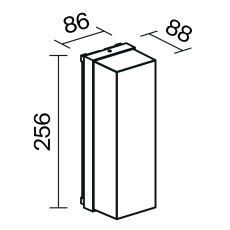 Настенный светильник (бра) Conf E27x1 15Вт IP65, O450WL-01GF
