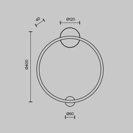 Настенный светильник (бра) Halo 2600-3500К 19Вт, MOD005WL-L24BSK