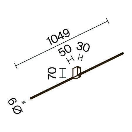 Настенный светильник (бра) Pars 3000К 12Вт IP 20, C071WL-L12GB3K
