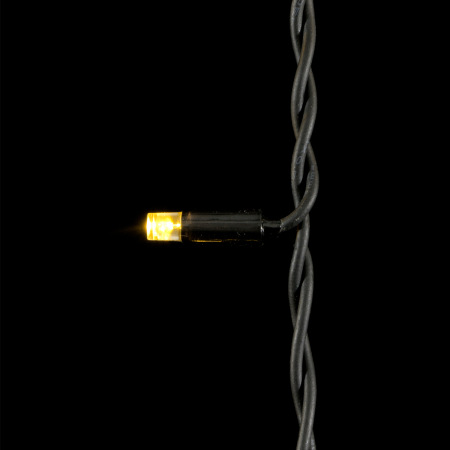 Гирлянда Бахрома 3,1 x 0,5 м Тепло-Белая 220В, 120 LED, Провод Черный Каучук, IP54