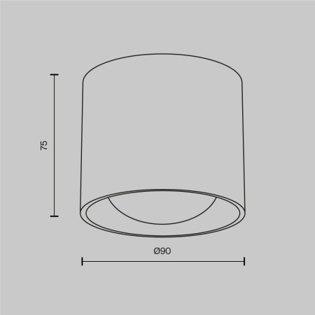 Потолочный светильник Lens 15Вт 3000К 70°, C217CL-15W3K-W