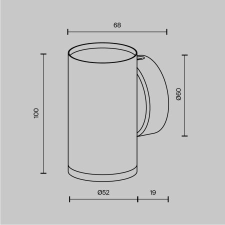 Настенный светильник (бра) FOCUS S GU10х1 10Вт IP 20, C068WL-01B