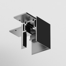 Угловой коннектор Gravity накладной черный TRX010CL-21B