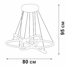 Подвесная светодиодная люстра Vitaluce V04628-03/3S