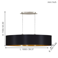 Подвесной светильник Eglo Maserlo 31616