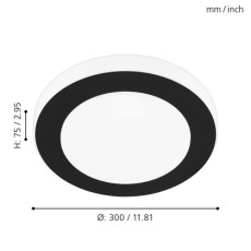 Настенно-потолочный светодиодный светильник Eglo Led Carpi 33682