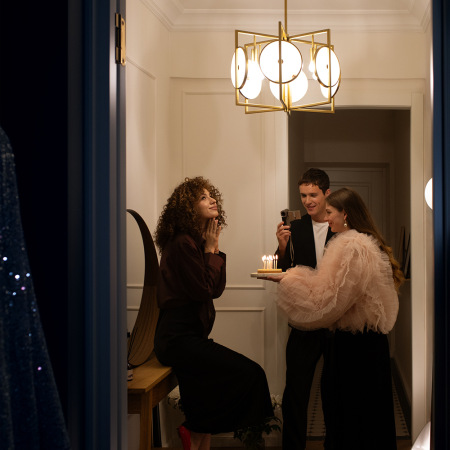 Подвесная люстра Maytoni Marmo MOD099PL-06G